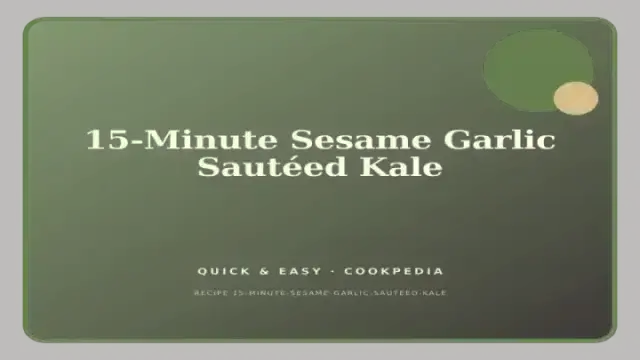 15-Minute Sesame Garlic Sautéed Kale