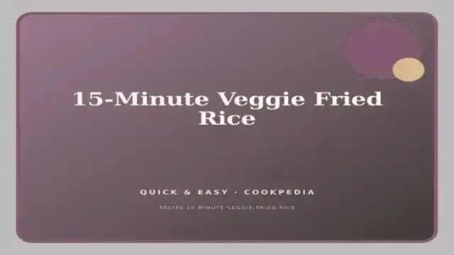 15-Minute Veggie Fried Rice