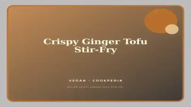 Crispy Ginger Tofu Stir-Fry