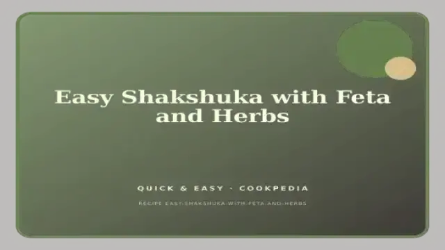 Easy Shakshuka with Feta and Herbs