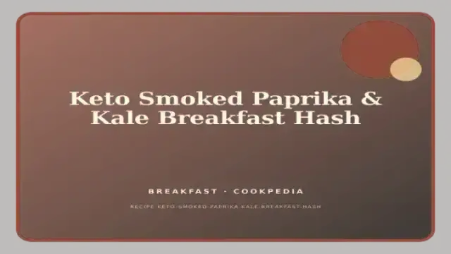 Keto Smoked Paprika & Kale Breakfast Hash