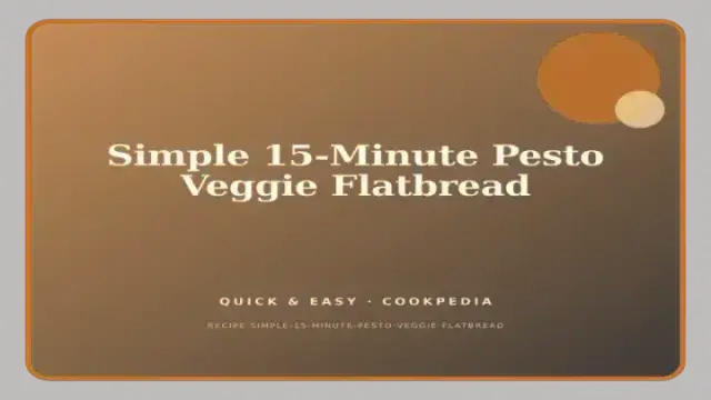 Simple 15-Minute Pesto Veggie Flatbread