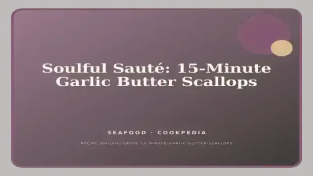 Soulful Sauté: 15-Minute Garlic Butter Scallops