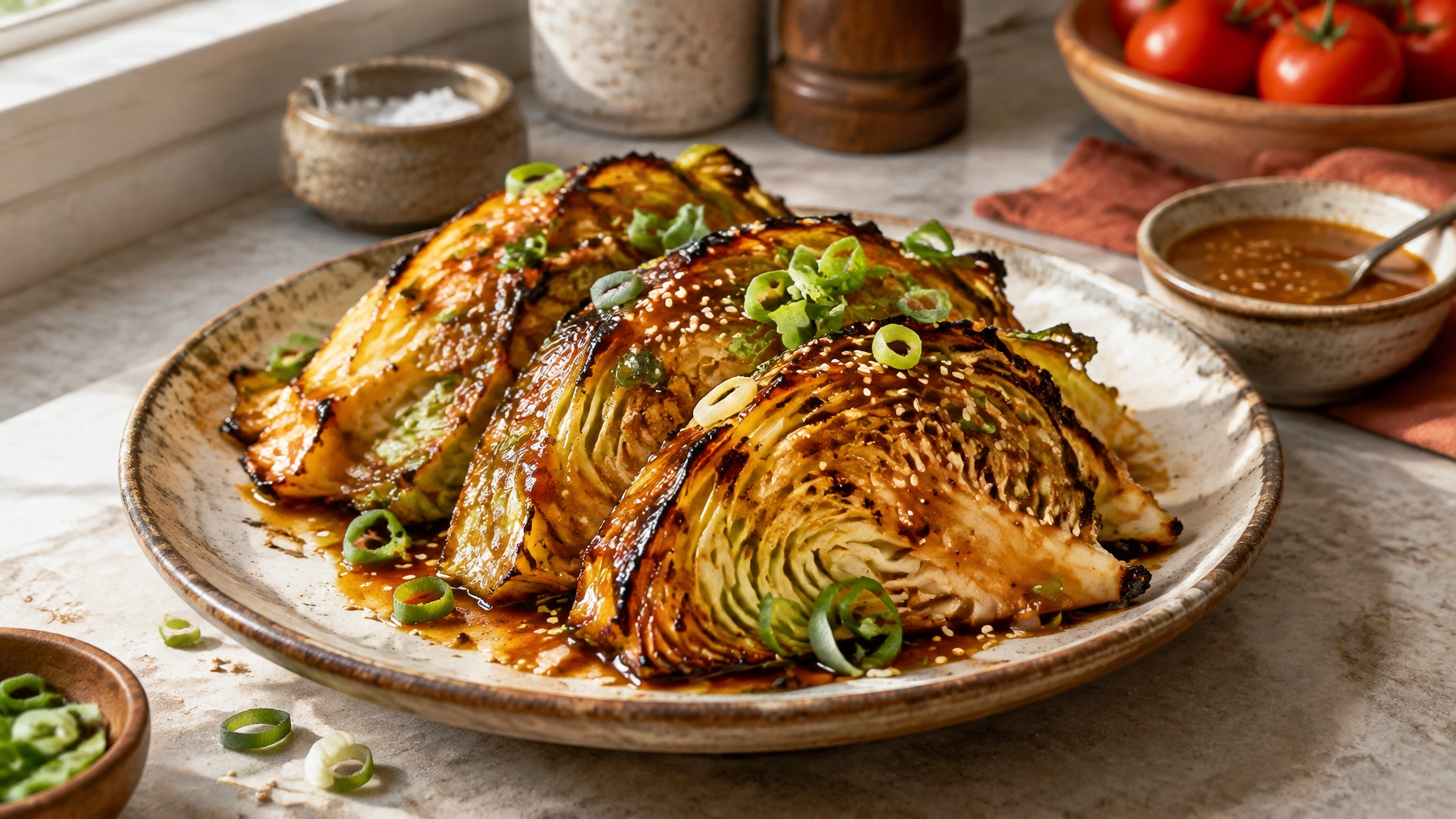 10-Minute Plant-Based Miso Cabbage
