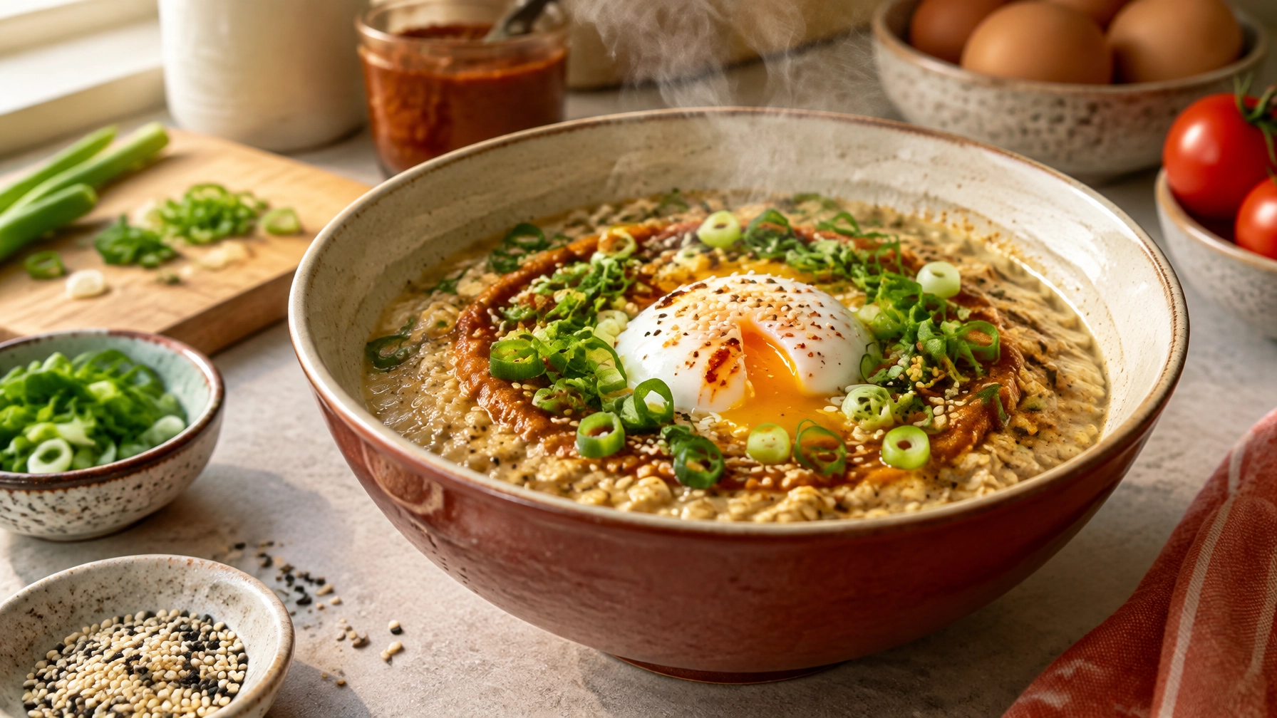 10-Minute Savory Miso Porridge