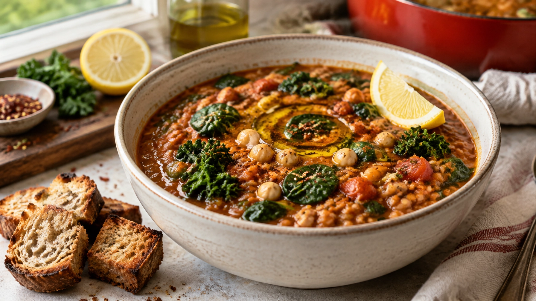 15-Minute Budget-Friendly One Pot Lentil Stew