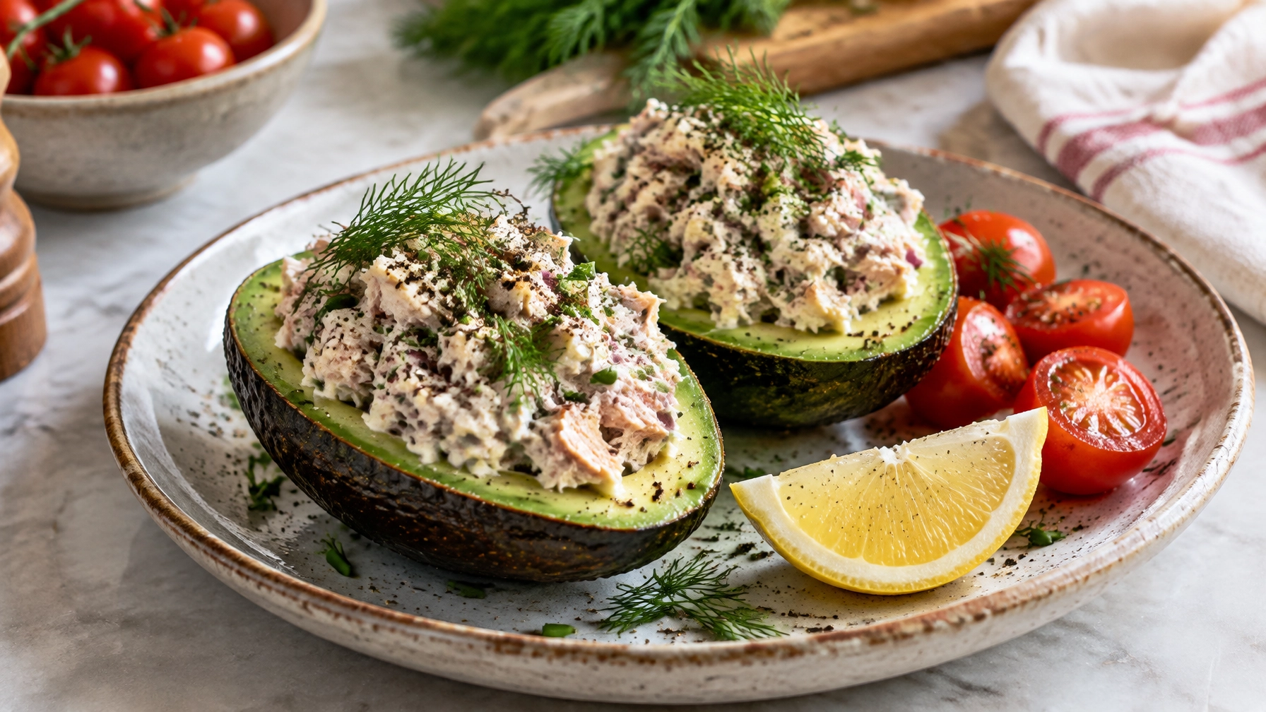 15-Minute Budget-Friendly Tuna Stuffed Avocados