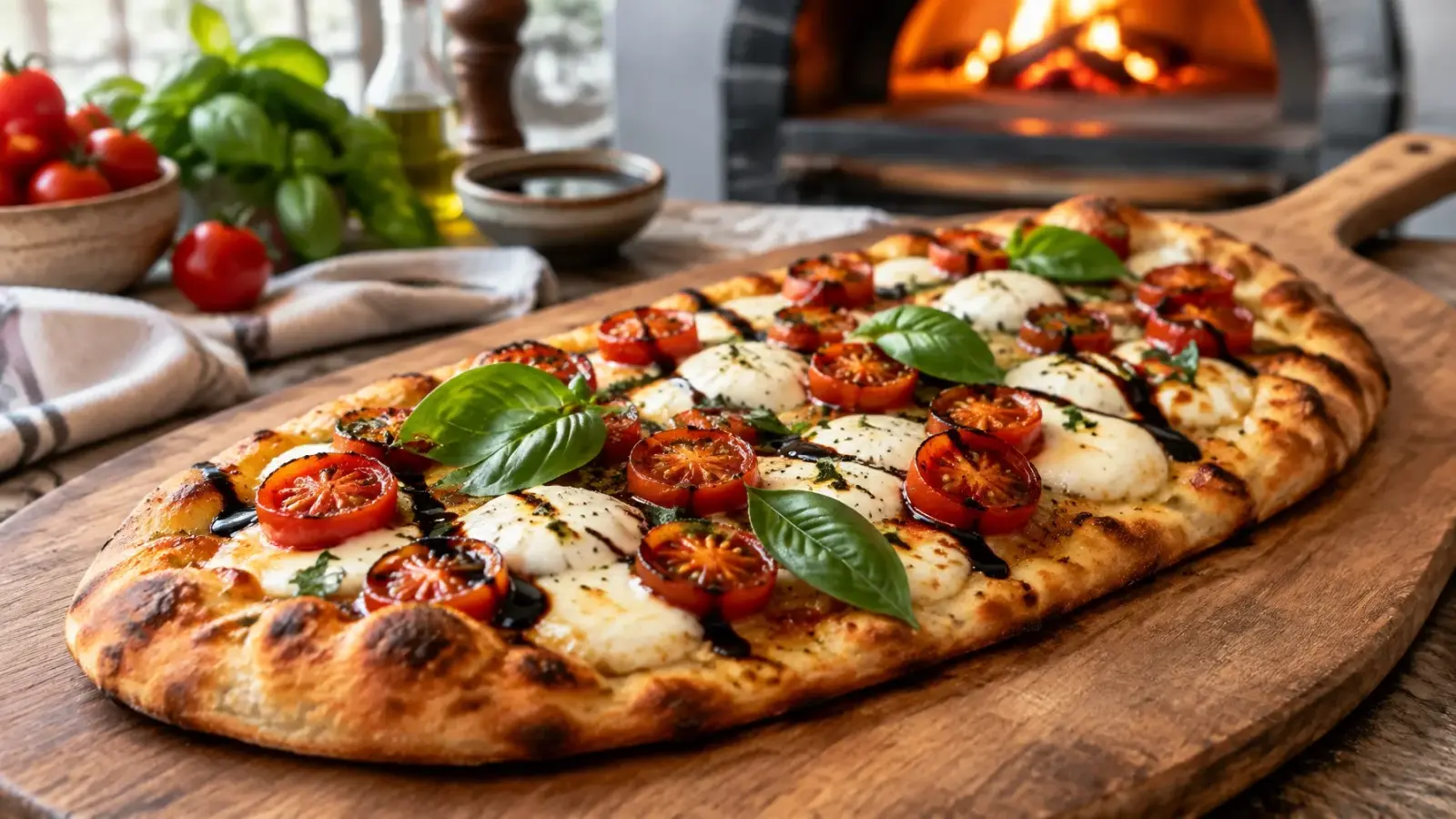 15-Minute Caprese Flatbread