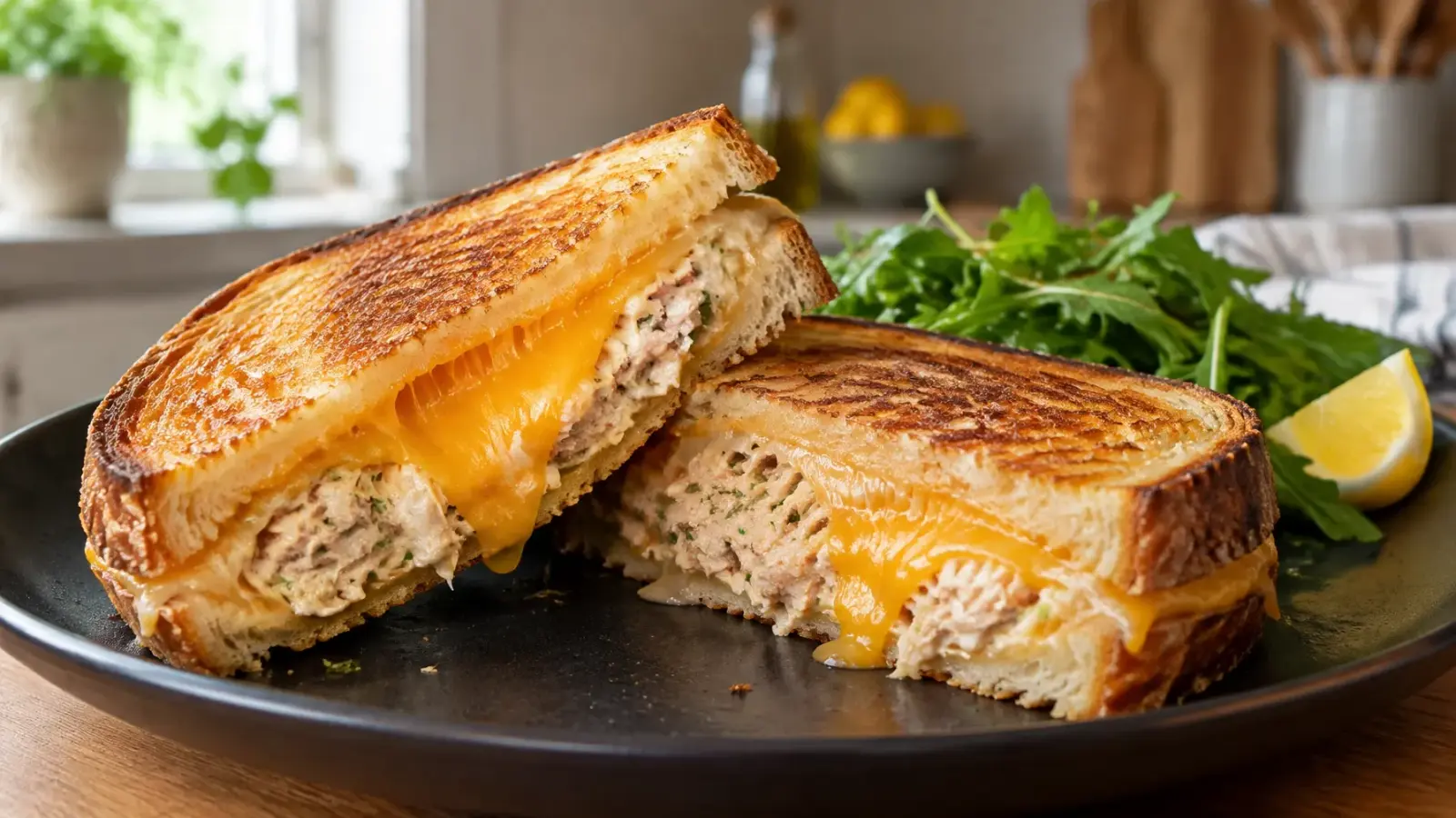 15-Minute Cheesy Tuna Melts