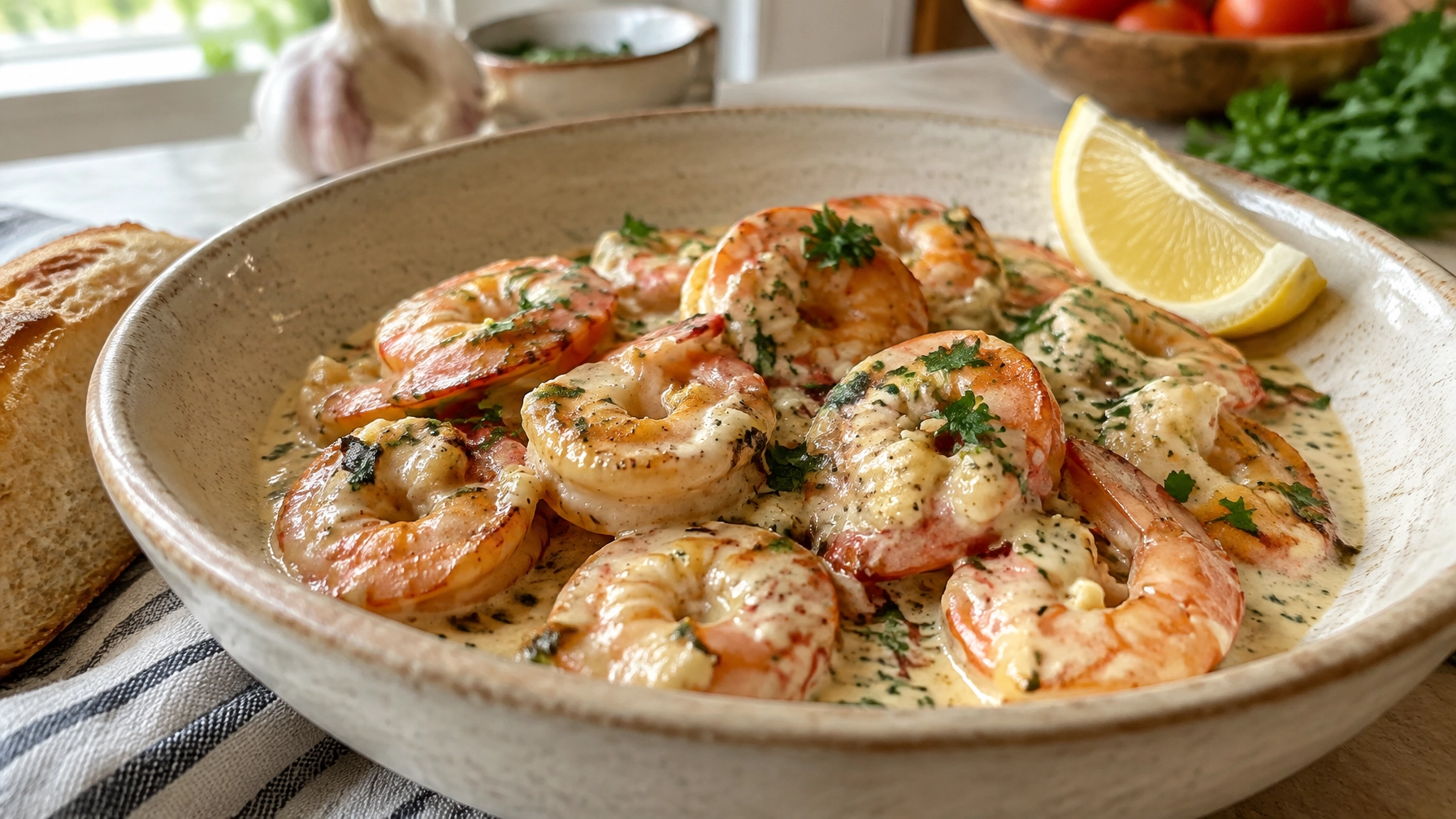 15-Minute Creamy Garlic Shrimp
