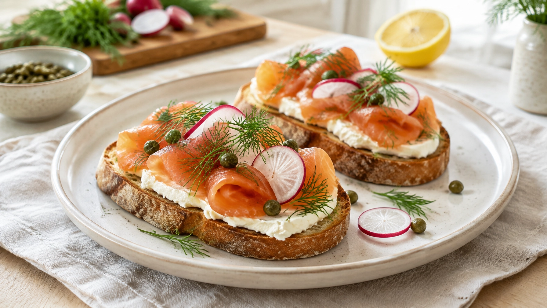 15-Minute Easy Healthy Smoked Salmon Toast