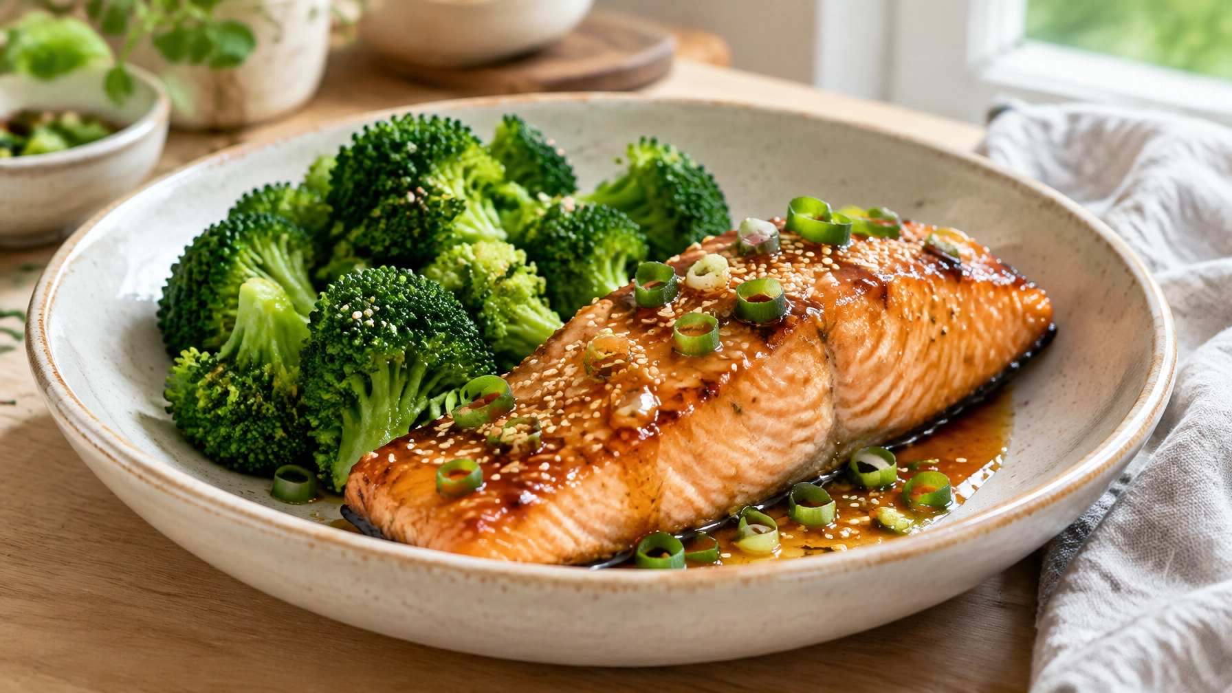15-Minute Honey Ginger Glazed Salmon