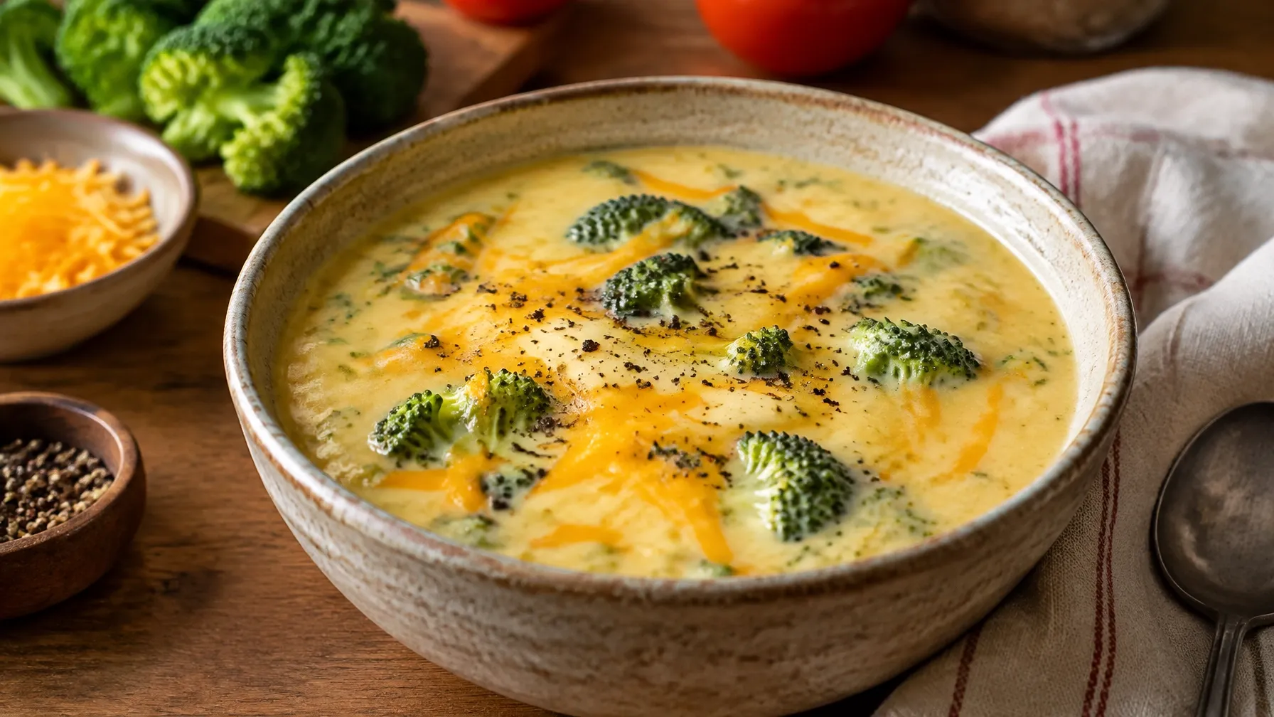 15-Minute Keto: Broccoli & Cheese Soup