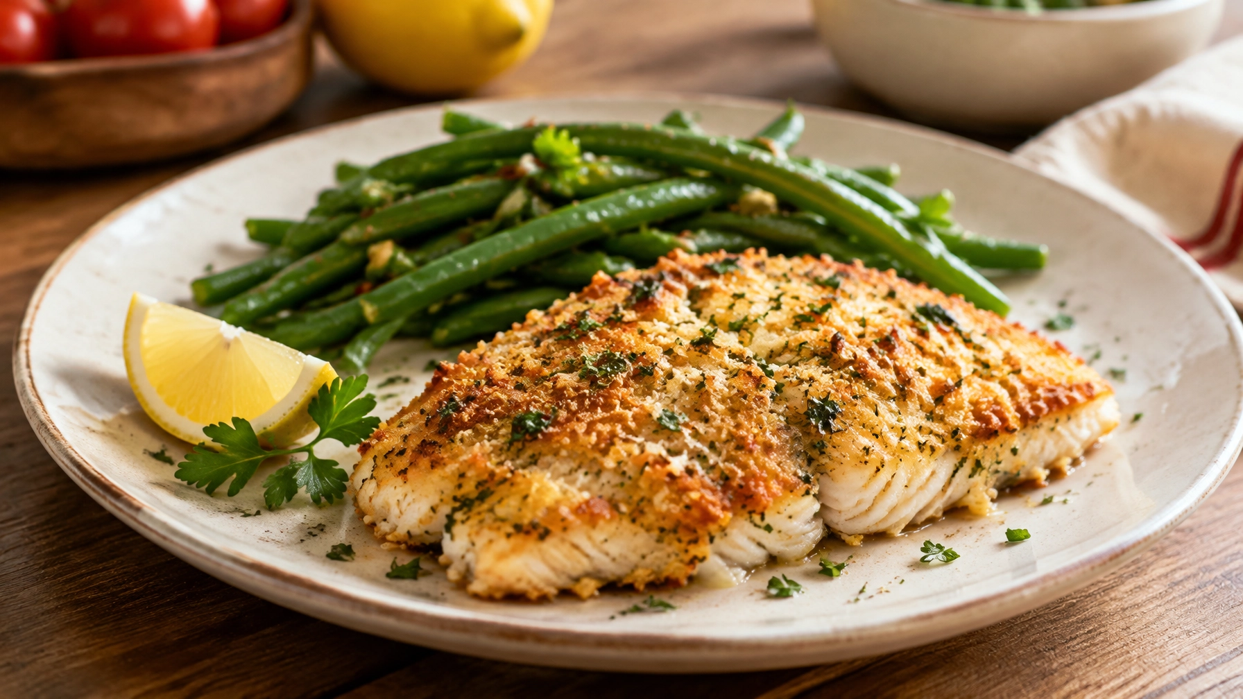 15-Minute Keto: Parmesan Crusted Tilapia