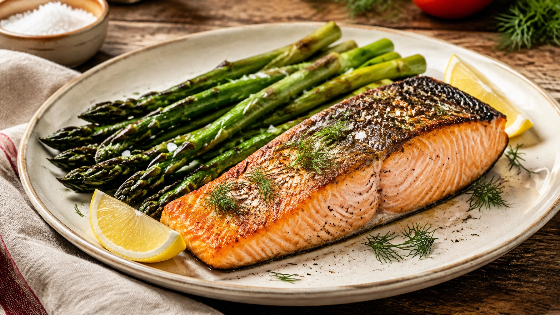 15-Minute Keto: Salmon with Asparagus