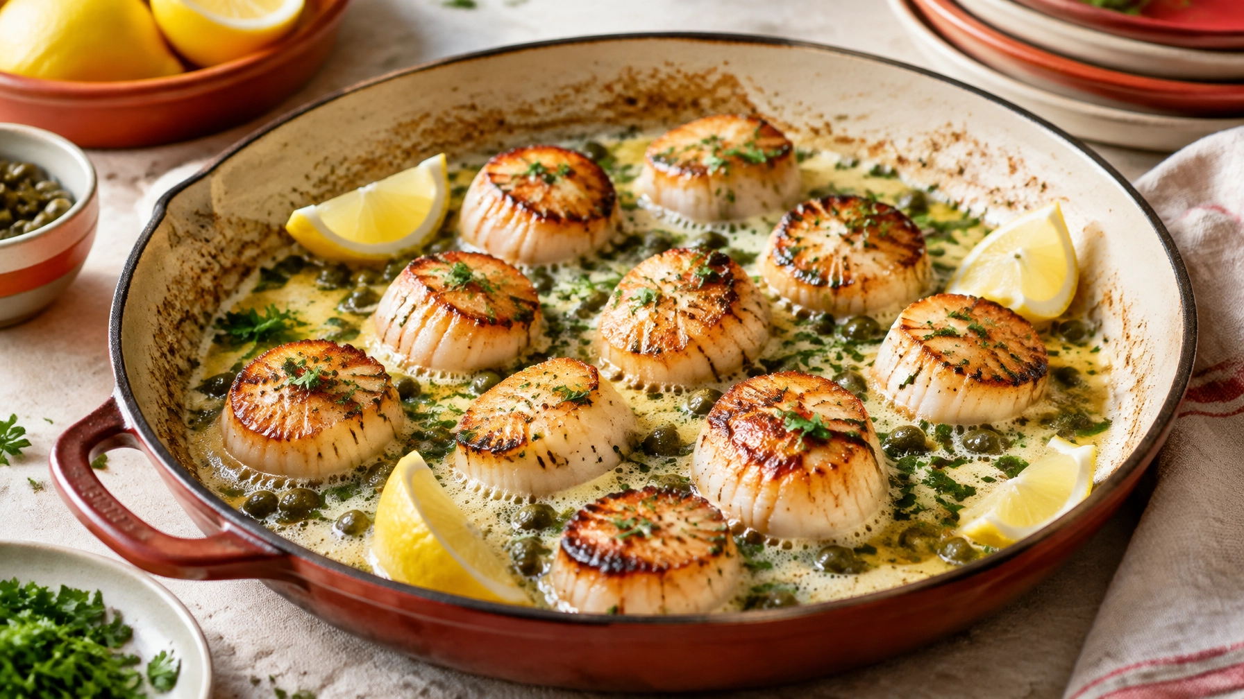 15-Minute Lemon Butter Scallops