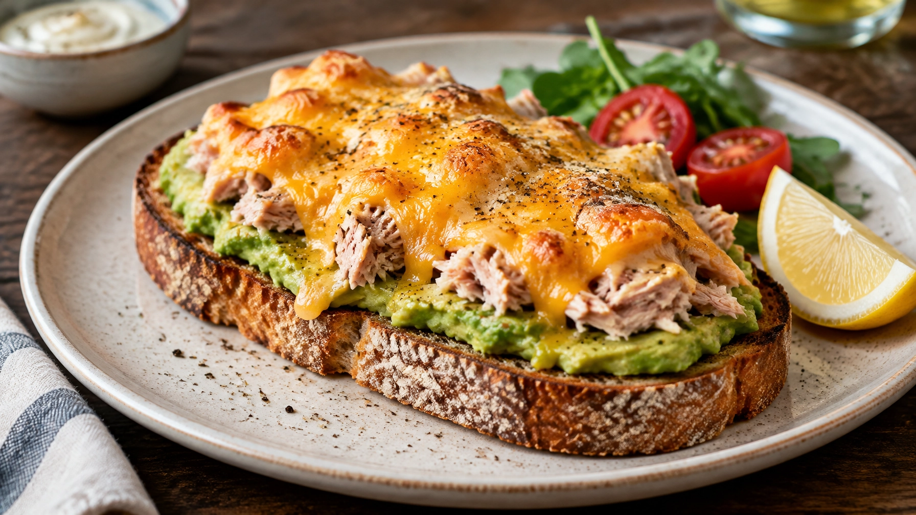15-Minute Meals: Open-Faced Avocado Tuna Melt