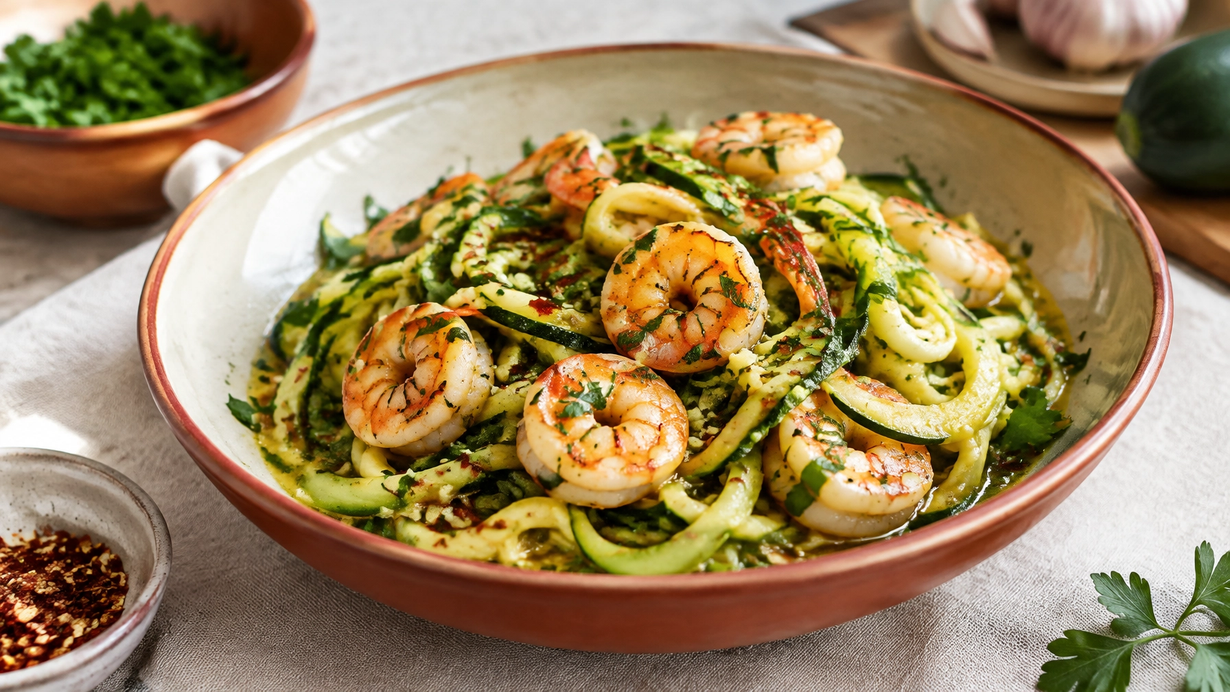 15-Minute Shrimp Scampi with Zoodles