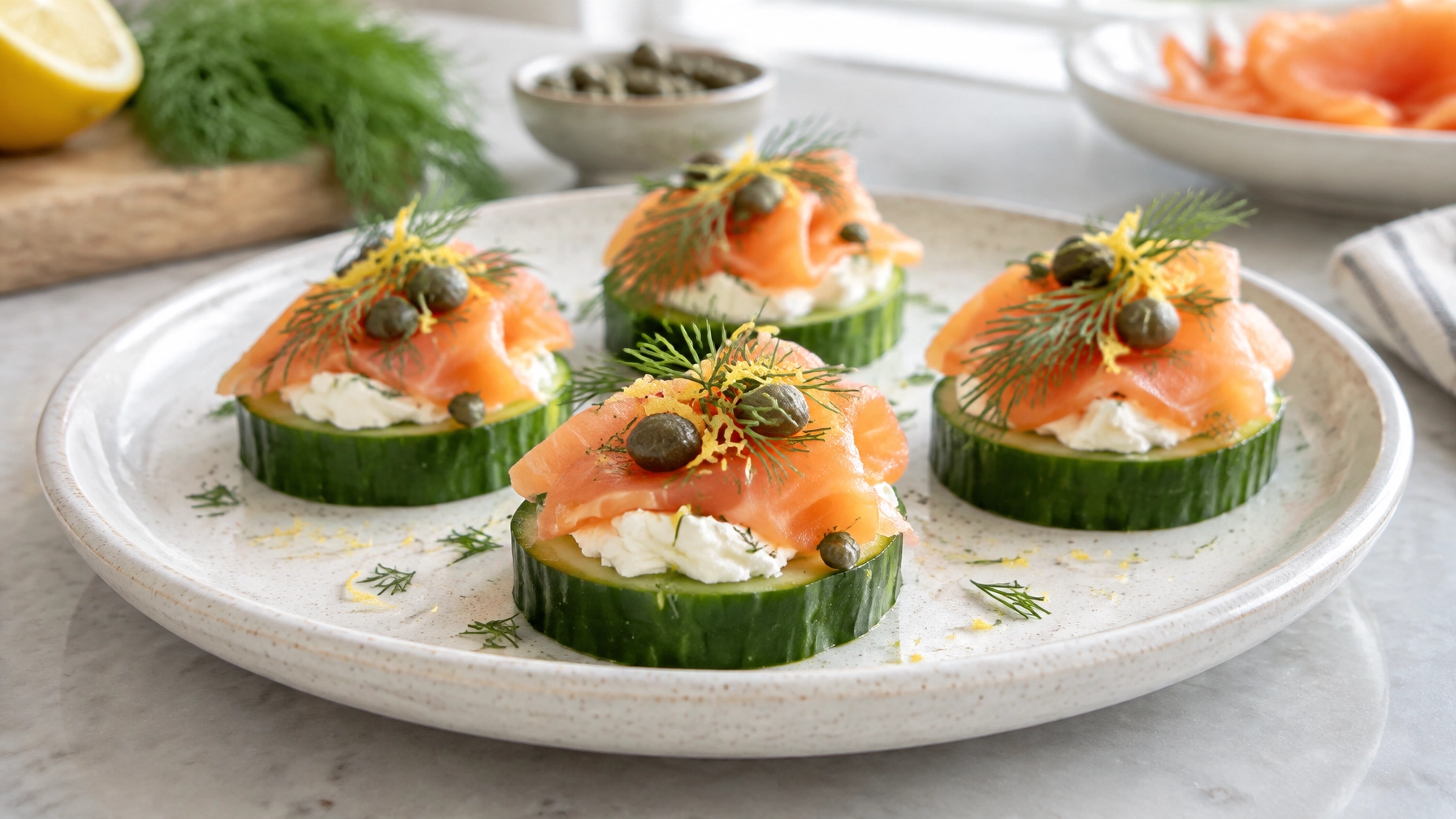 15-Minute Smoked Salmon Cucumber Bites: Minimalist & Soulful