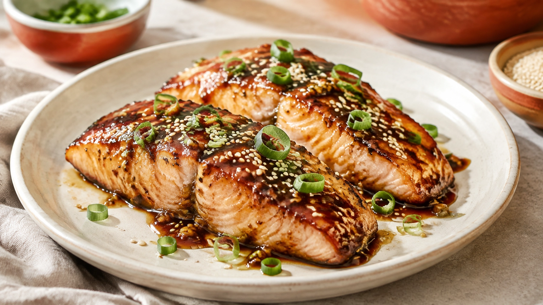 Air Fryer Honey Garlic Salmon