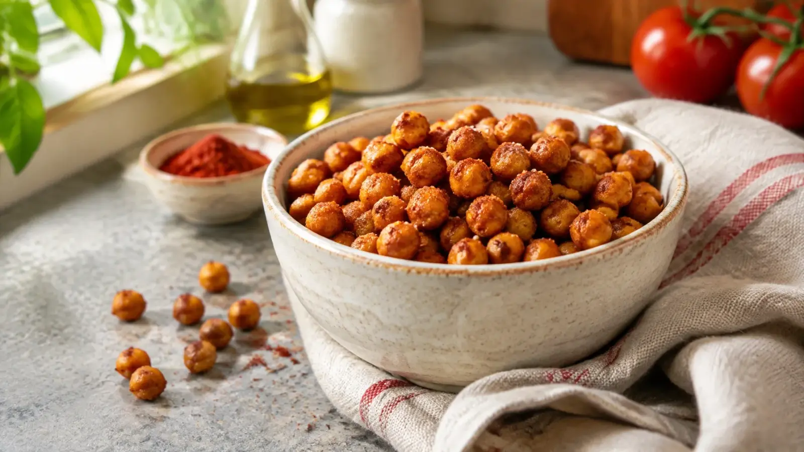 Air Fryer Spiced Chickpeas: Dehydration Kinetics and the Perfect Pop