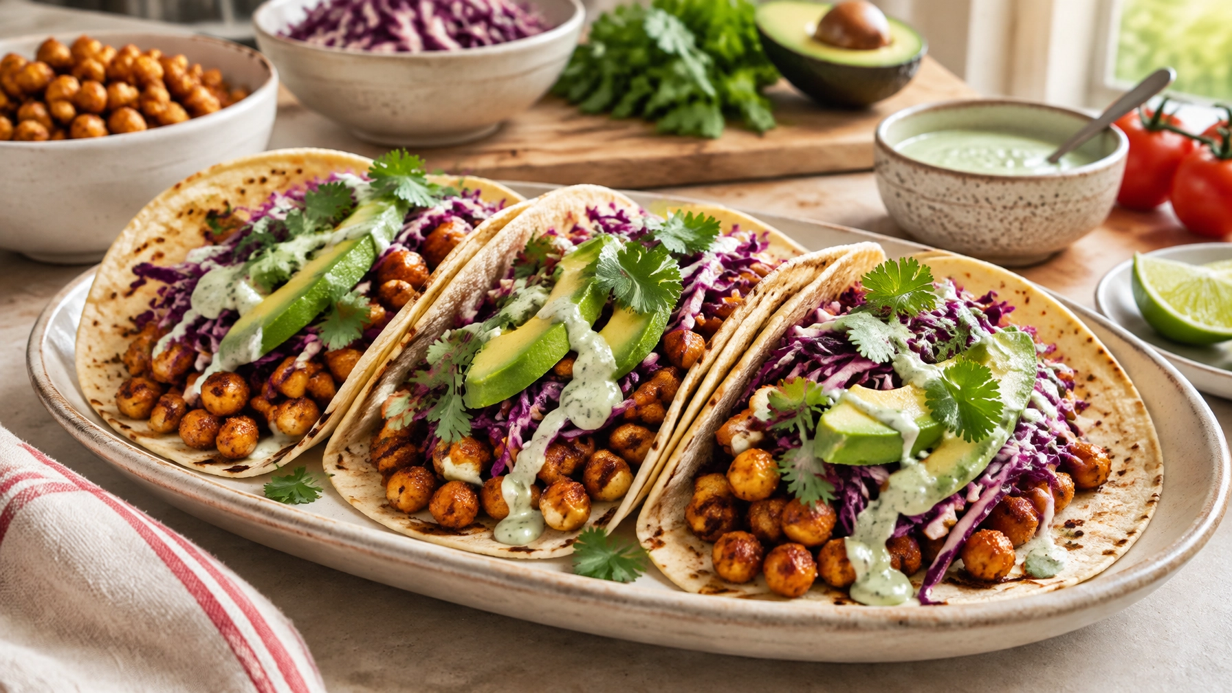 Budget Friendly 15-Minute Chickpea Tacos
