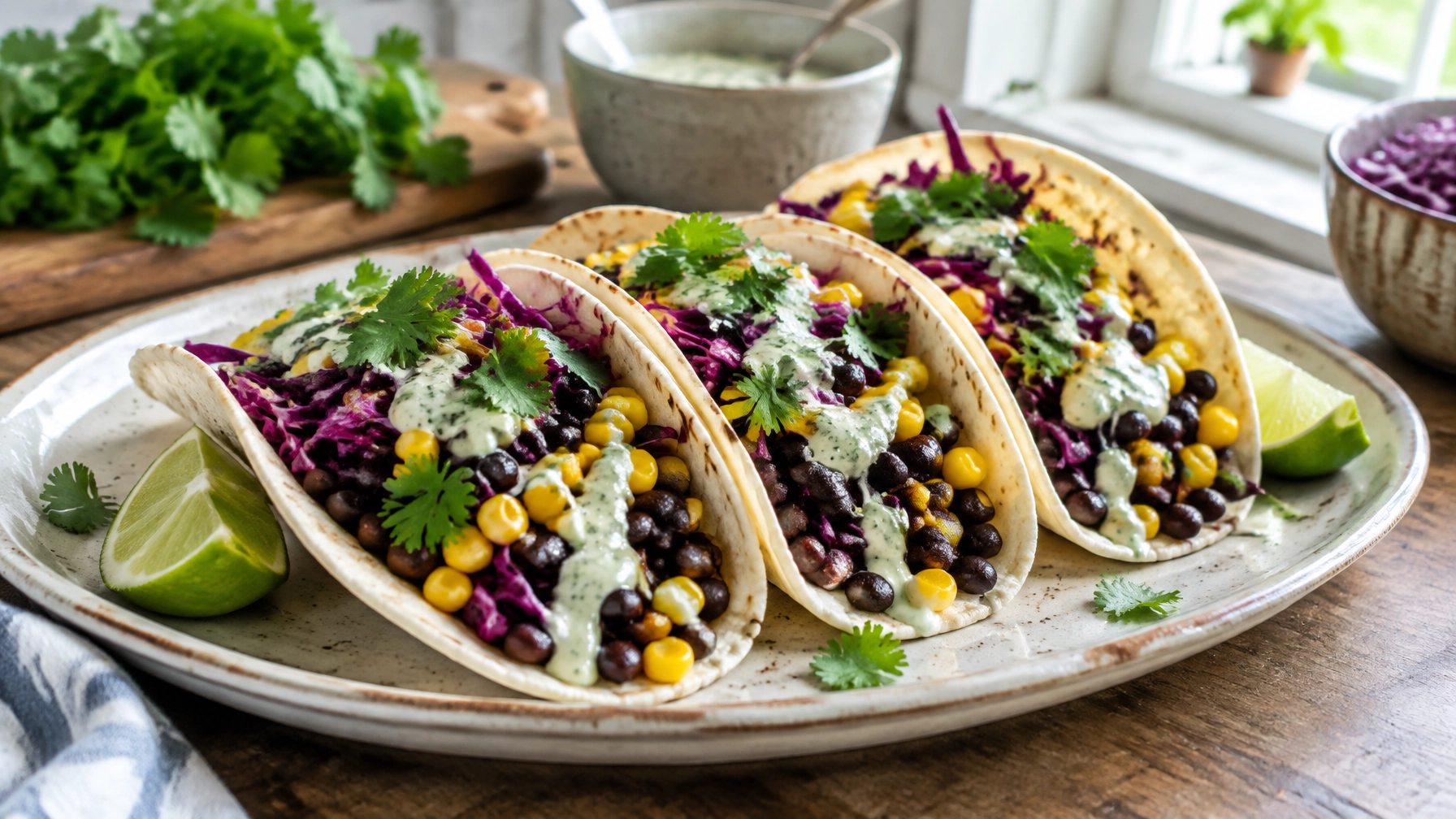 Budget-Friendly Black Bean and Corn Tacos