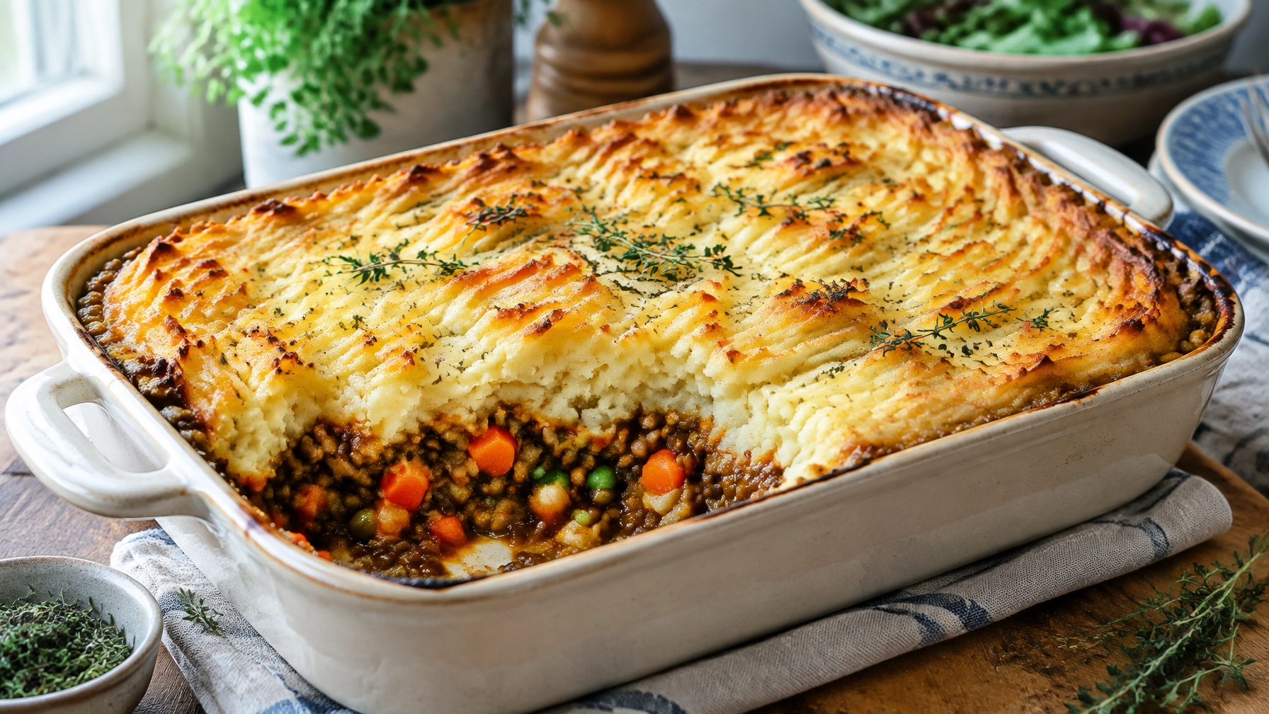 Budget-Friendly Recipes: Hearty Lentil and Vegetable Cottage Pie