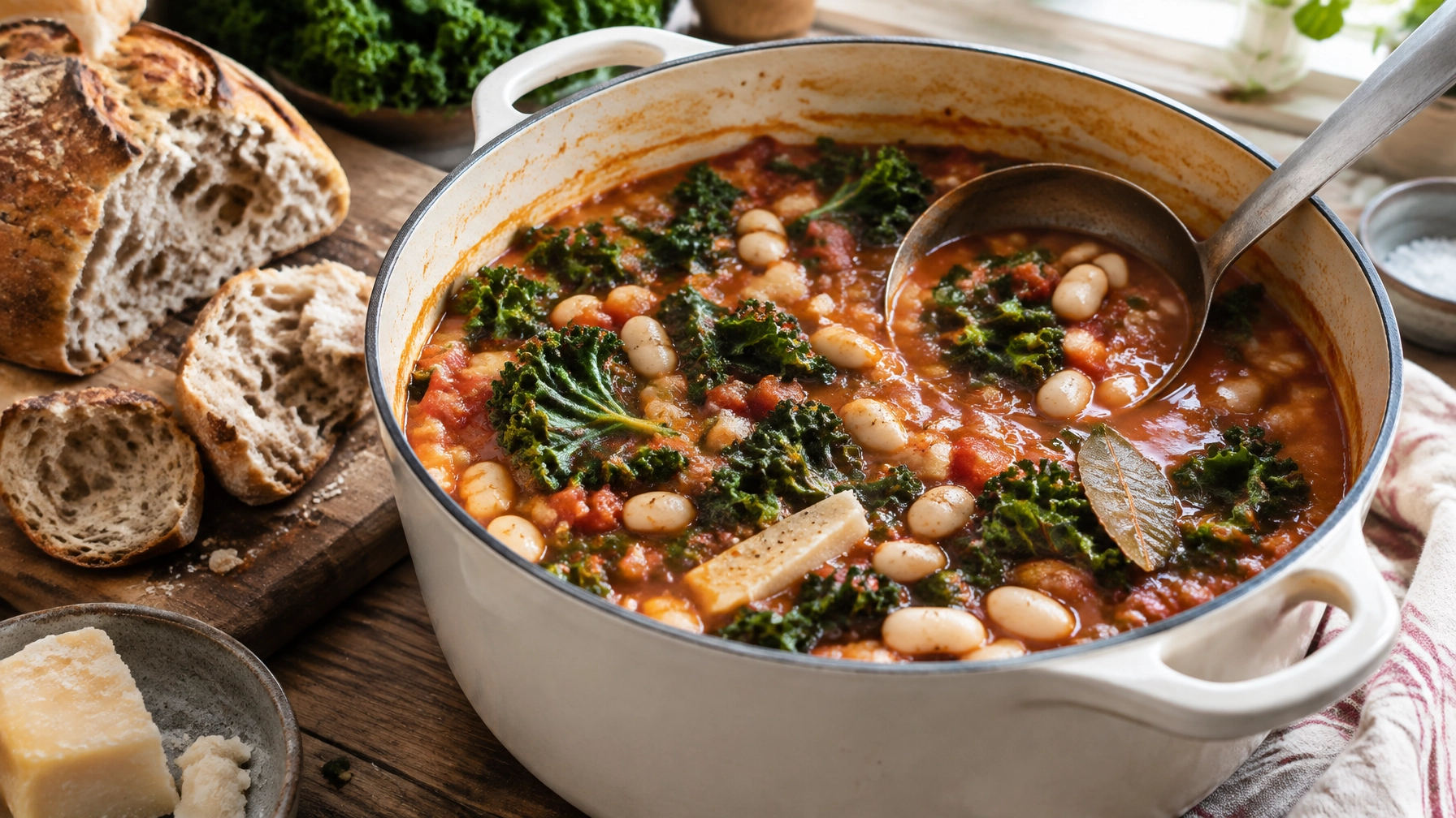 Budget-Friendly Recipes: Hearty Tomato White Bean and Kale Stew