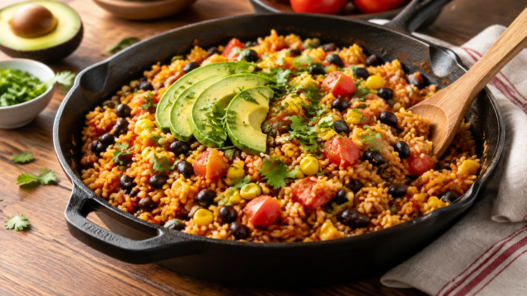 Budget-Friendly Recipes: One-Pot Mexican Black Bean and Corn Rice Skillet