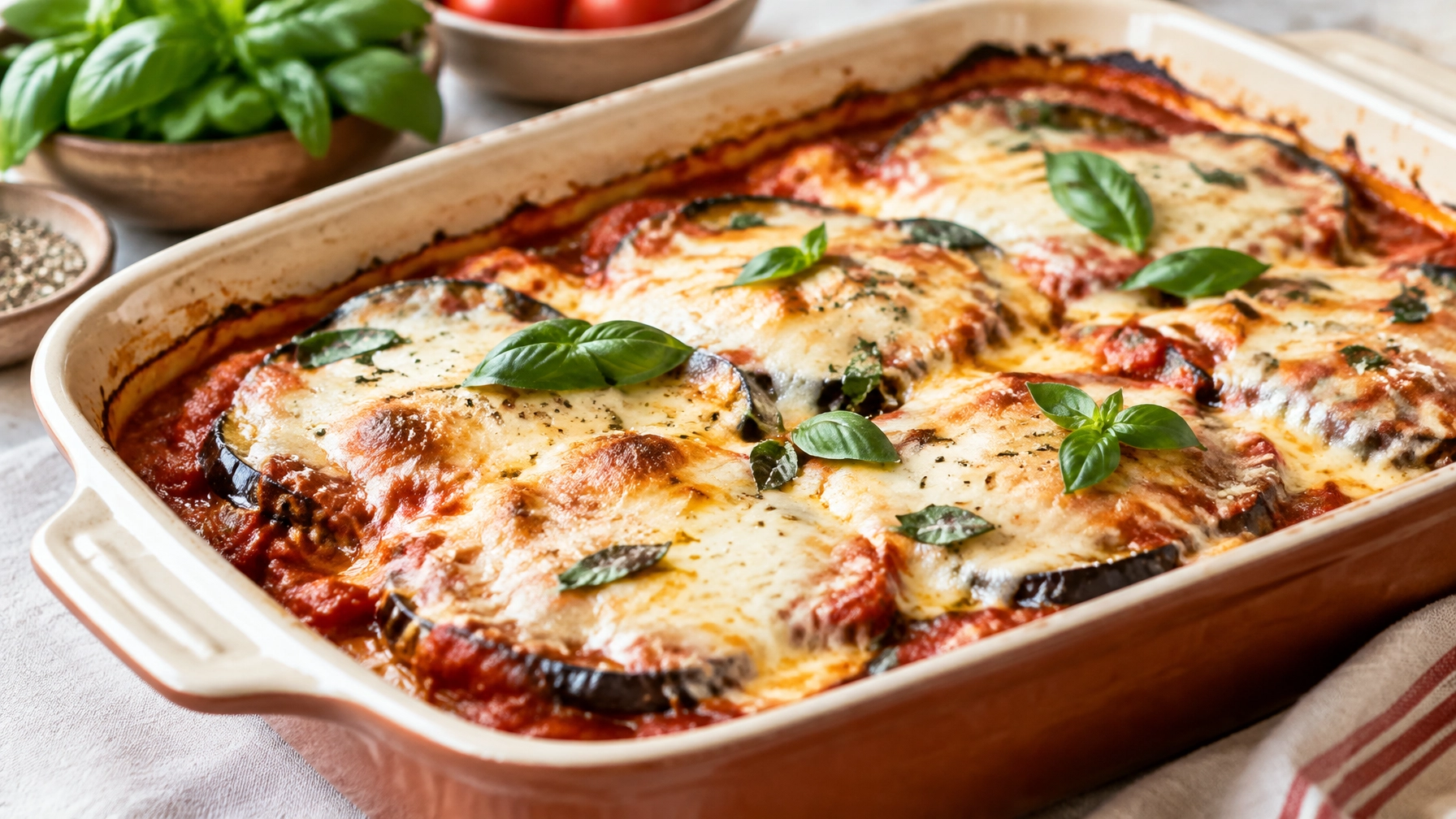 Easy Baked Eggplant Parmesan
