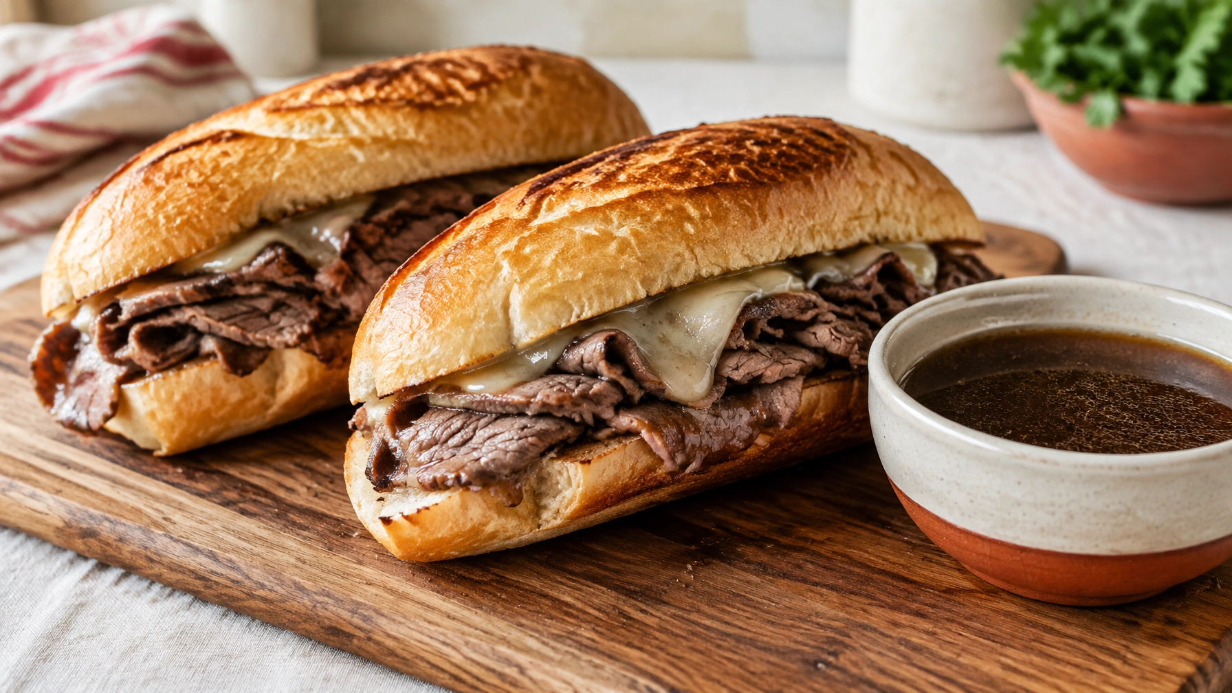 Easy French Dip Sandwiches