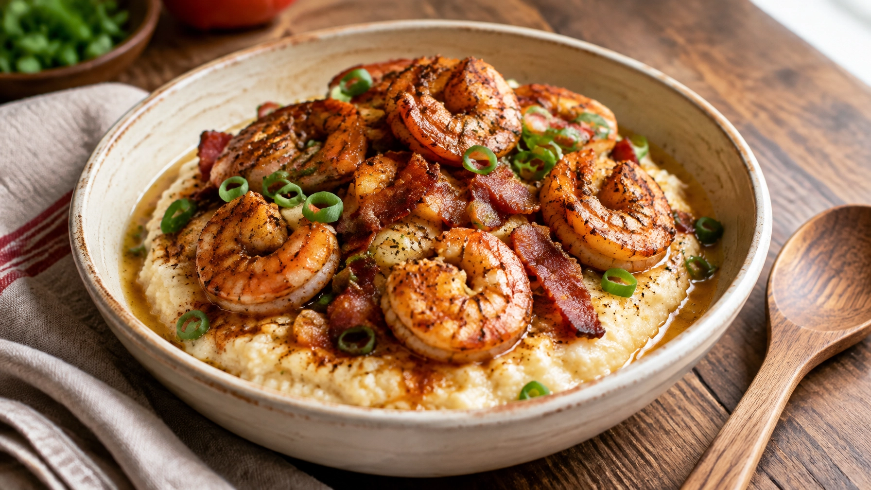 Fast 15-Minute Cajun Shrimp & Grits