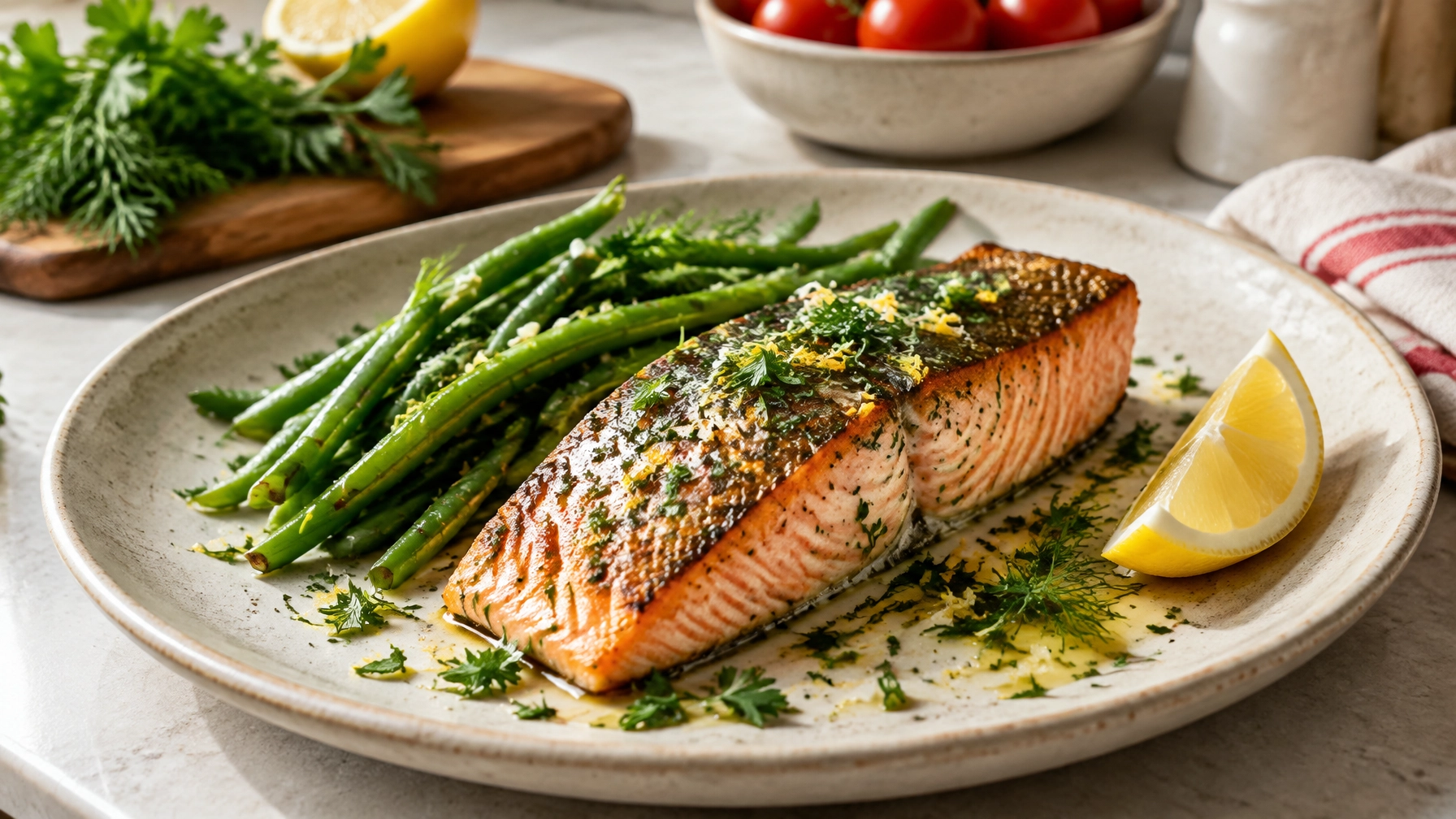 Fast & Flavorful: 15-Minute Lemon Herb Salmon