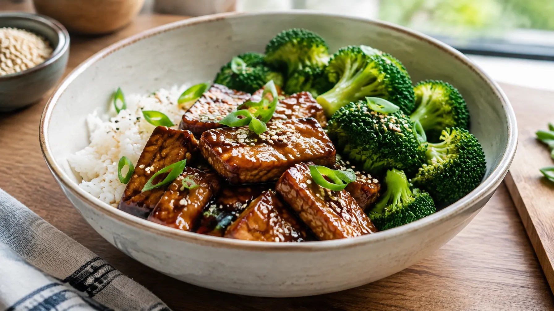 Fast & Soulful: 15-Minute Teriyaki Tempeh