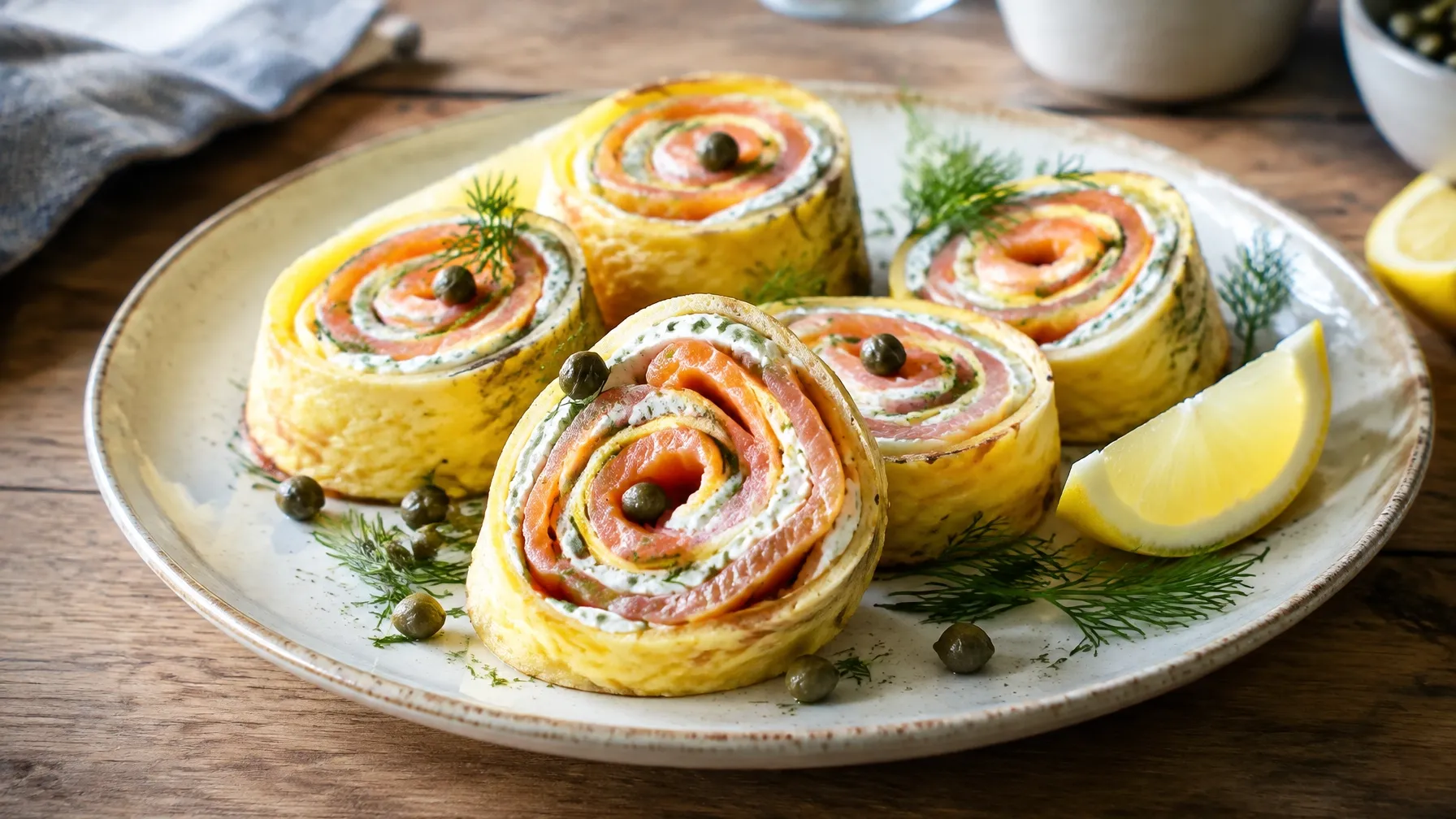 Keto Smoked Salmon Breakfast Roll-ups