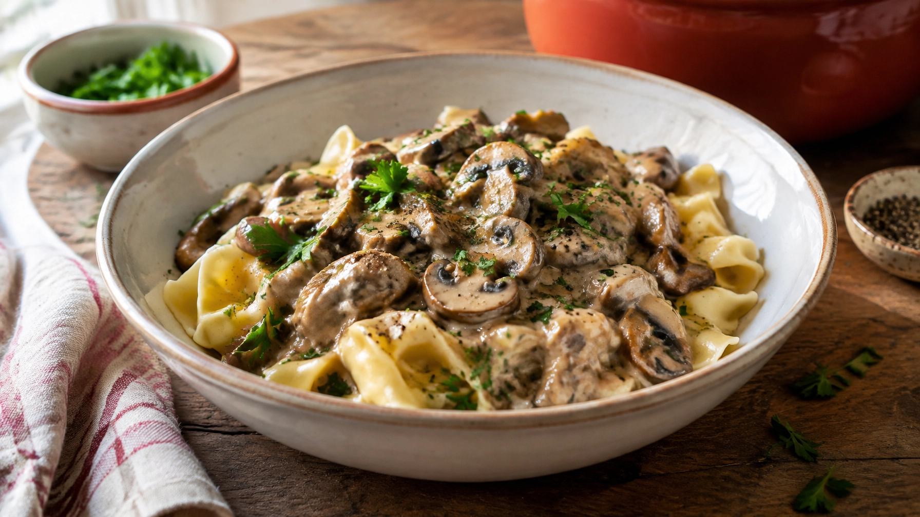 Plant-Based 15-Minute Mushroom Stroganoff