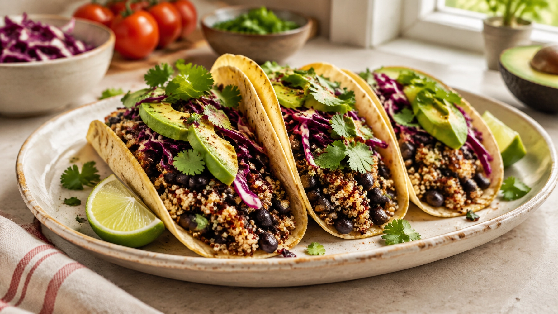 Quick 15-Minute Plant-Based Quinoa Tacos