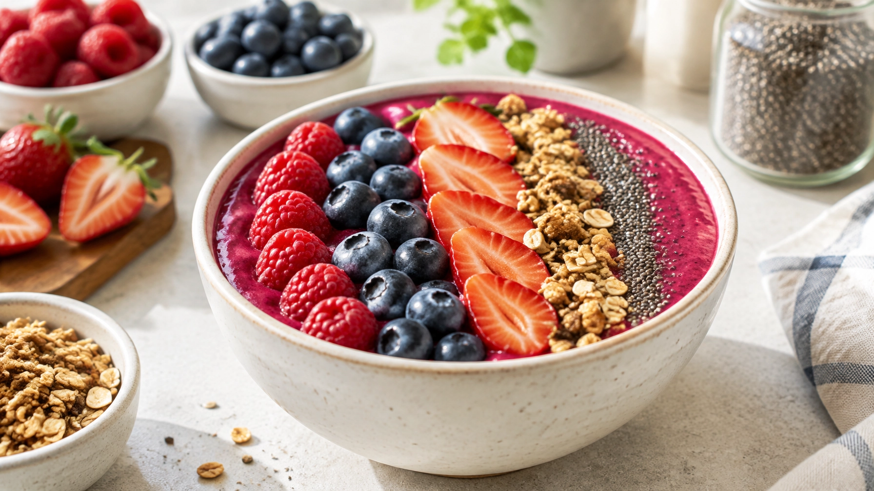 Quick Healthy 15-Minute Berry Blast Smoothie Bowl