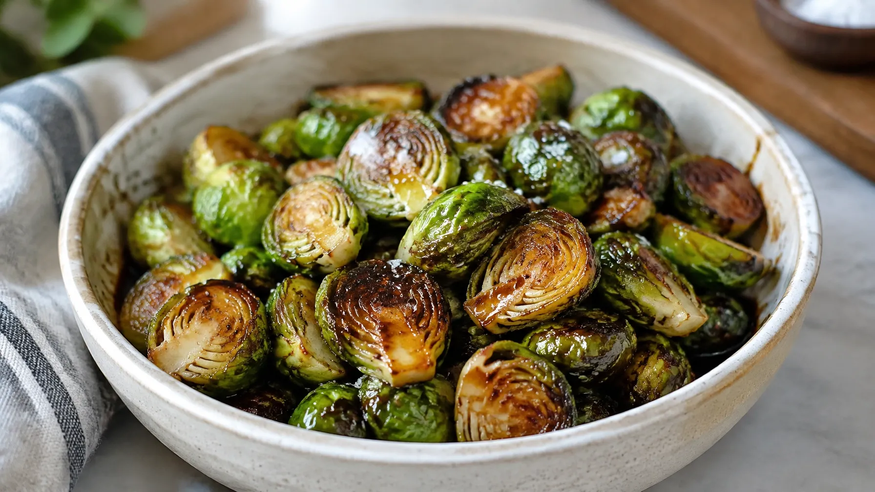 Soulful Sauté: 15-Minute Balsamic Glazed Brussels Sprouts