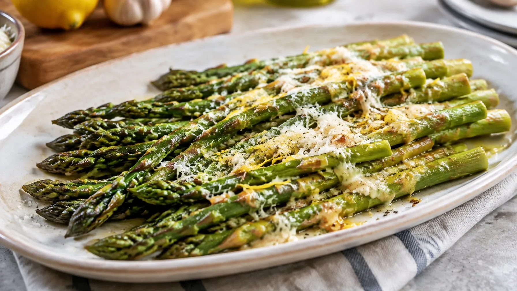 Soulful Simplicity: 15-Minute Garlic Parmesan Asparagus