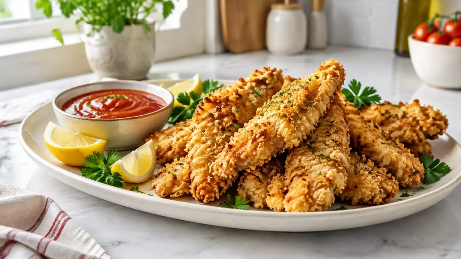 Air Fryer Chicken Tenders (Crispy Homemade)