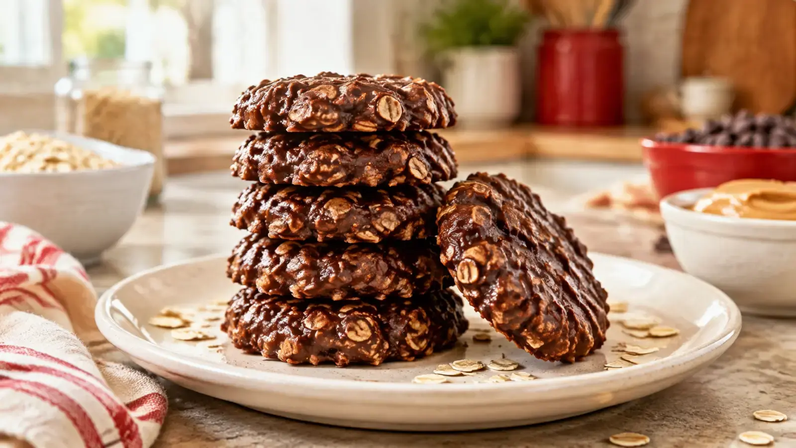No-Bake Chocolate Oatmeal Cookies
