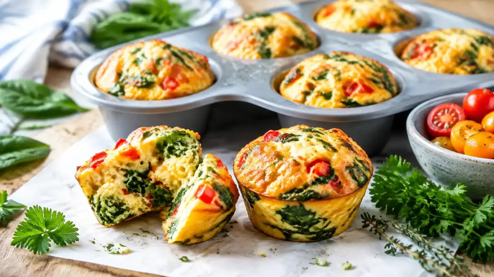 15-Minute Easy Healthy Breakfast Egg Muffins