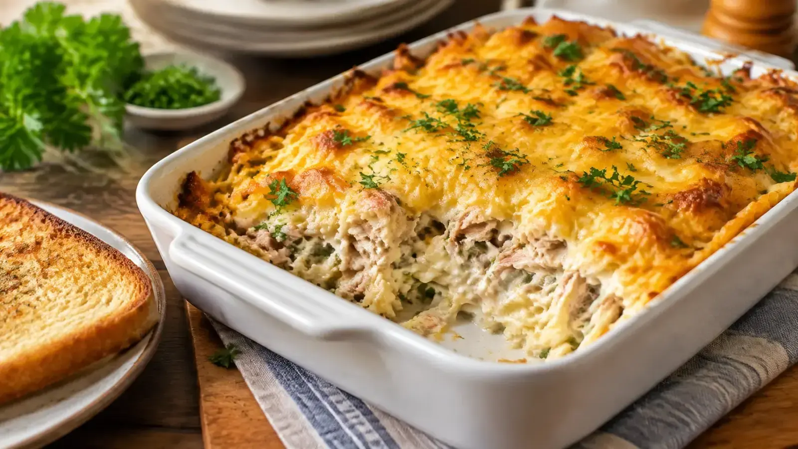 Simple Baked Tuna Melt Casserole
