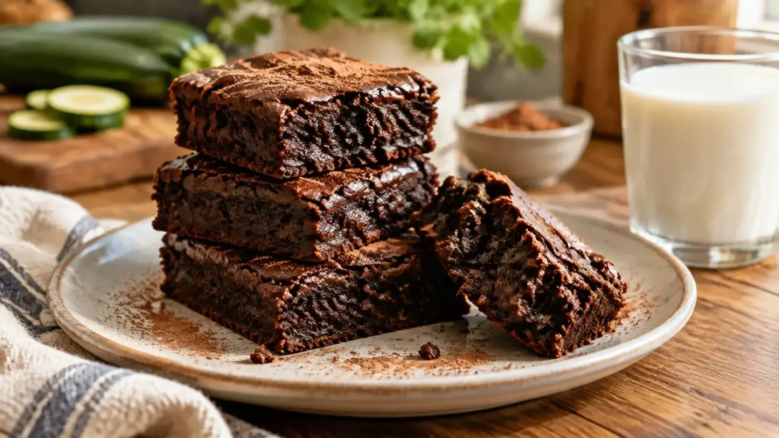 Fudgy Zucchini Brownies: A Sneaky Picnic Sweet