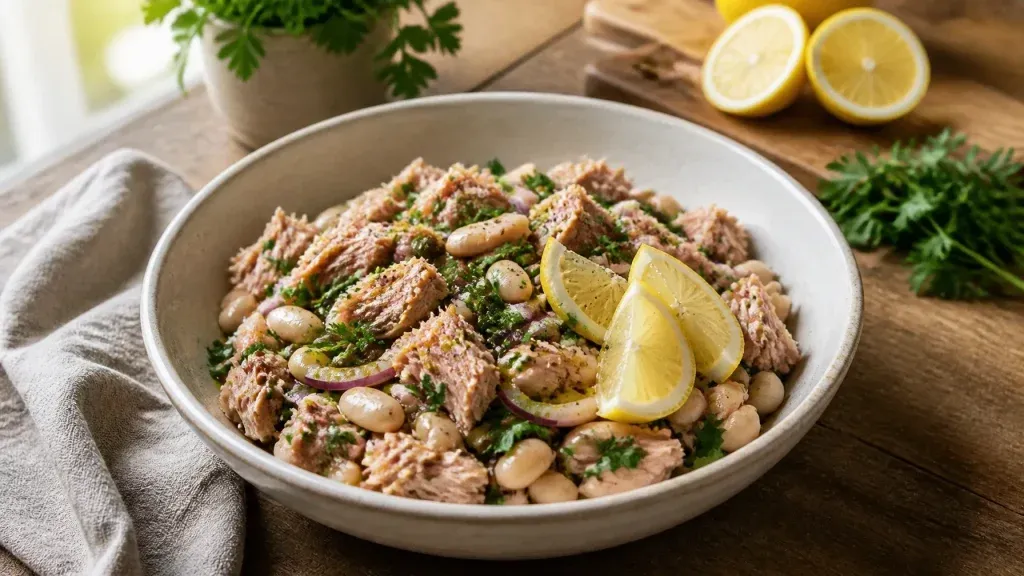 Quick Healthy Meals: Tuna White Bean Lemon Salad