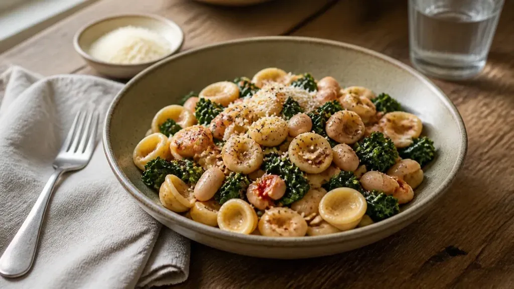 One-Pot Meals: Tuscan White Bean and Kale Pasta