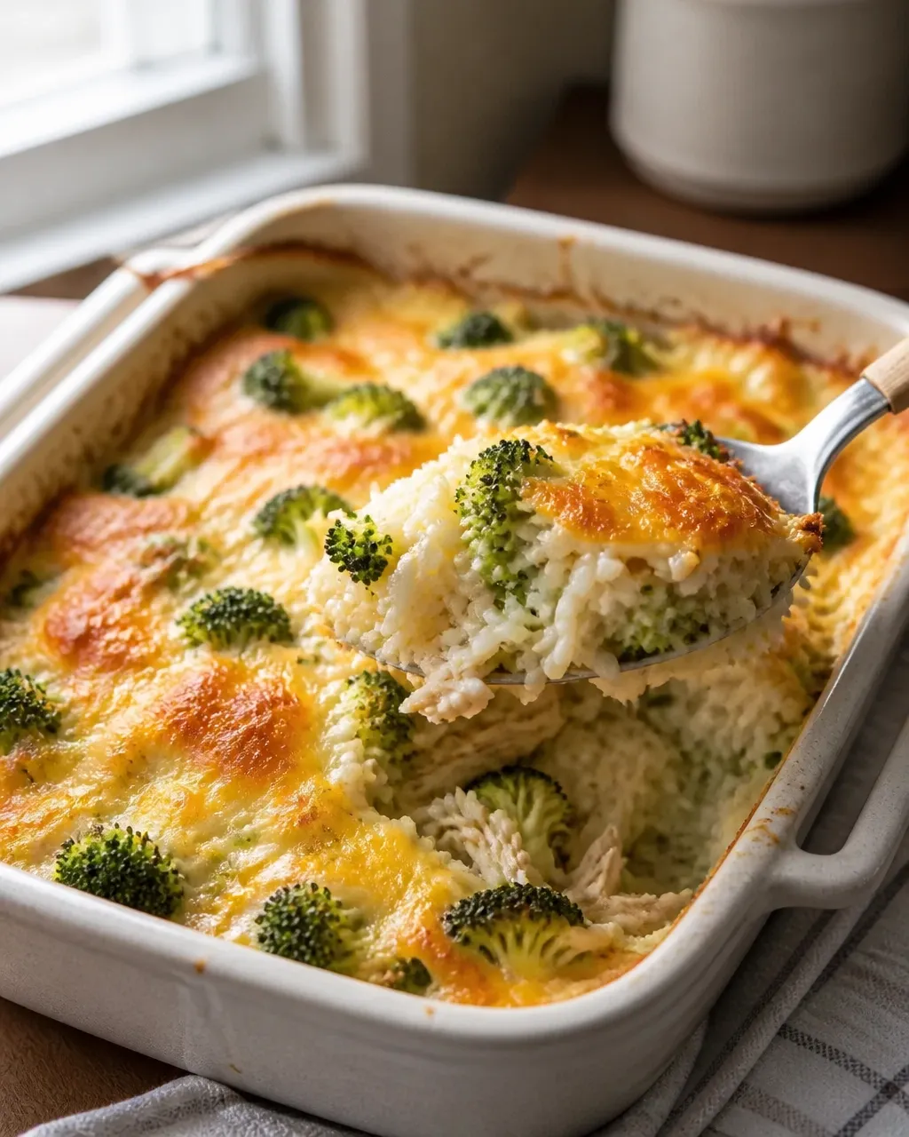Raw ingredients for a budget-friendly chicken, broccoli, and rice casserole