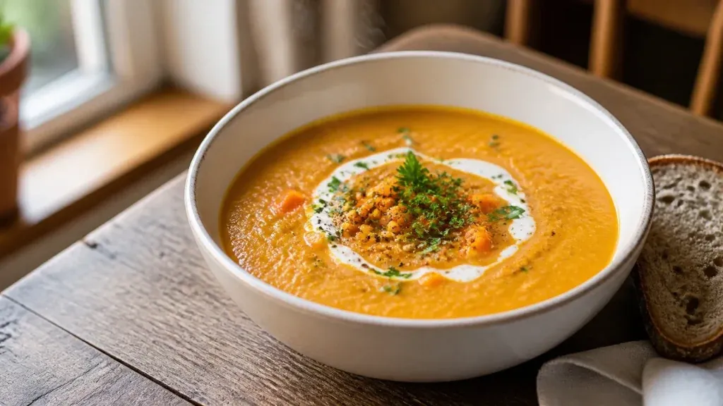 Budget-Friendly Recipes: Creamy Carrot and Red Lentil Soup
